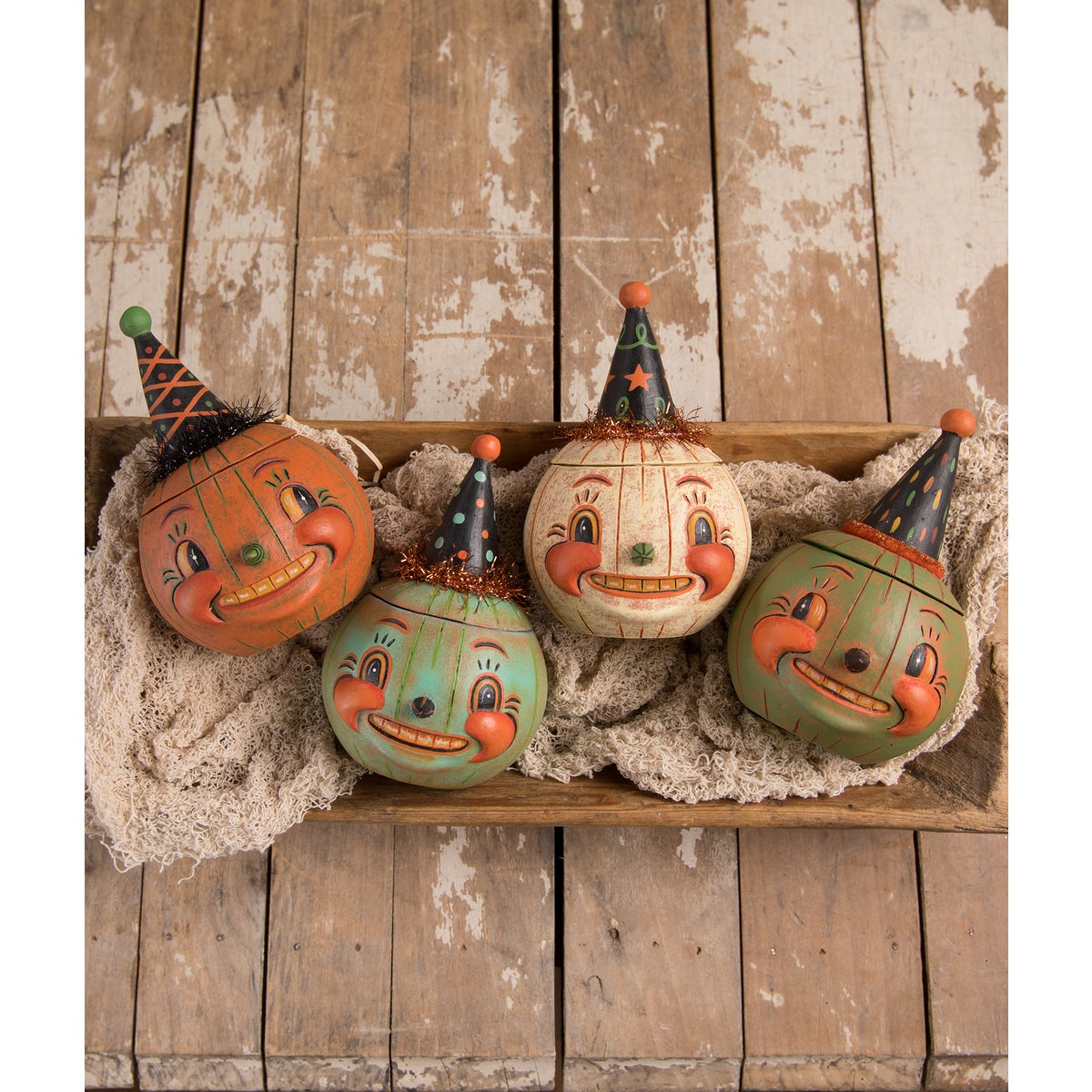 Jackie Teal-o-ween Pumpkin Container