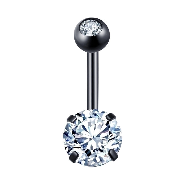 Minimalist Geometric Stainless Steel Plating Belly Ring 1 Piece