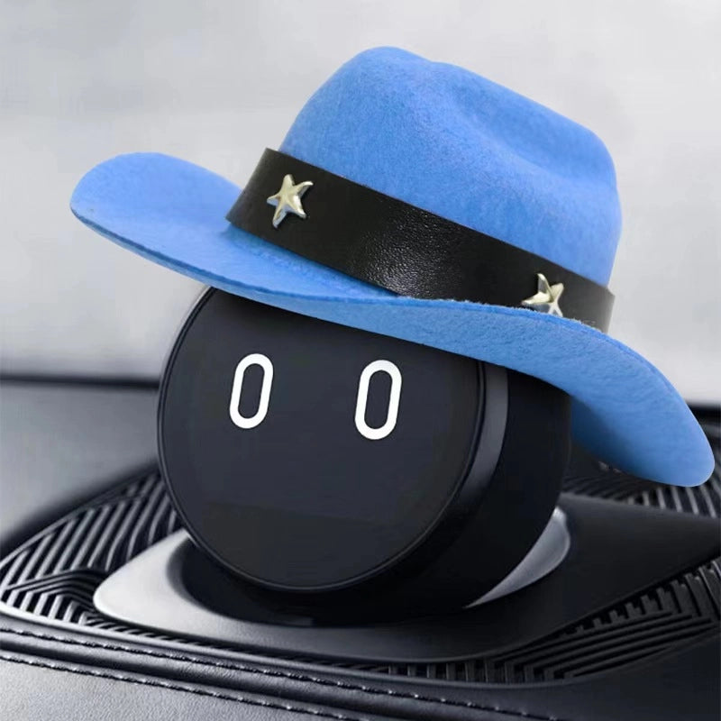 Cowboy Style Polyester Solid Color Pet Hat