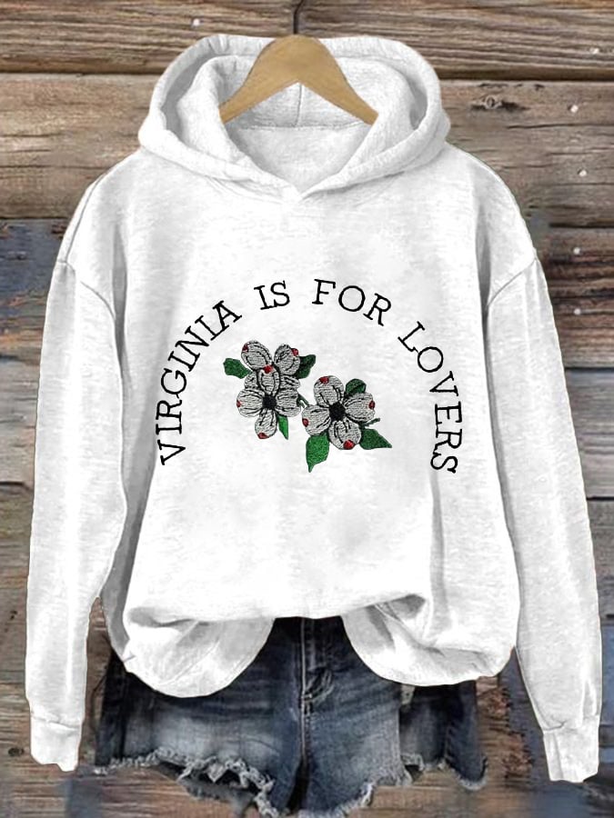 Women's North Carolina Strong Dogwood Print Hoodie