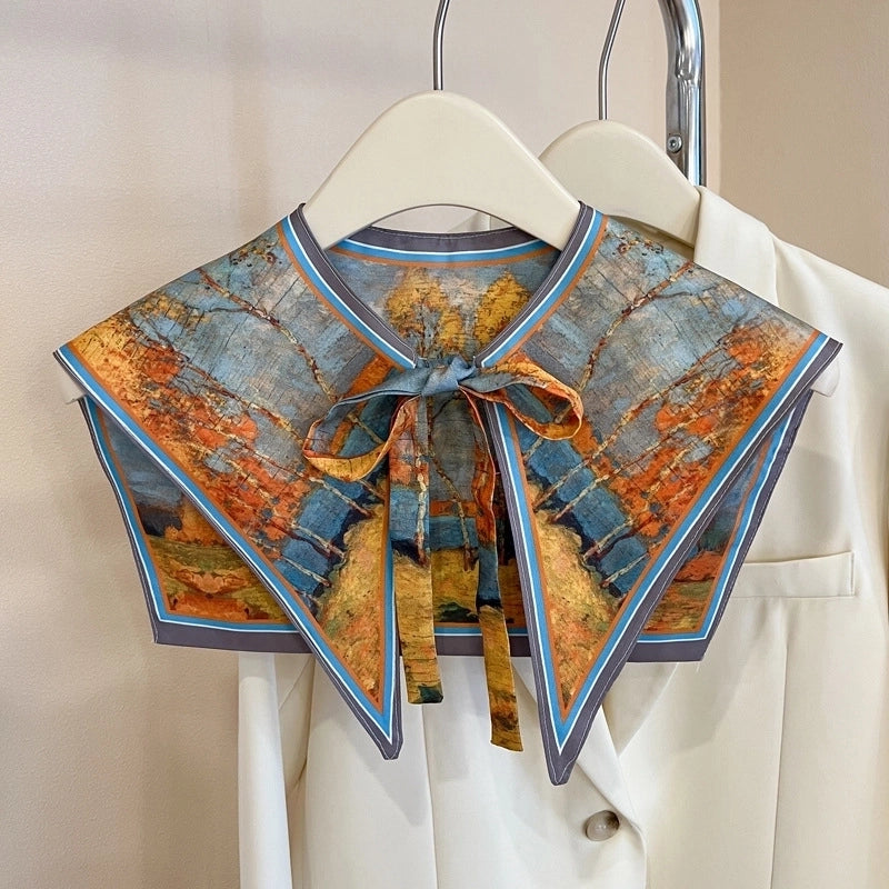 Women's Elegant Classical Lady Geometric Flower Nylon Shawl