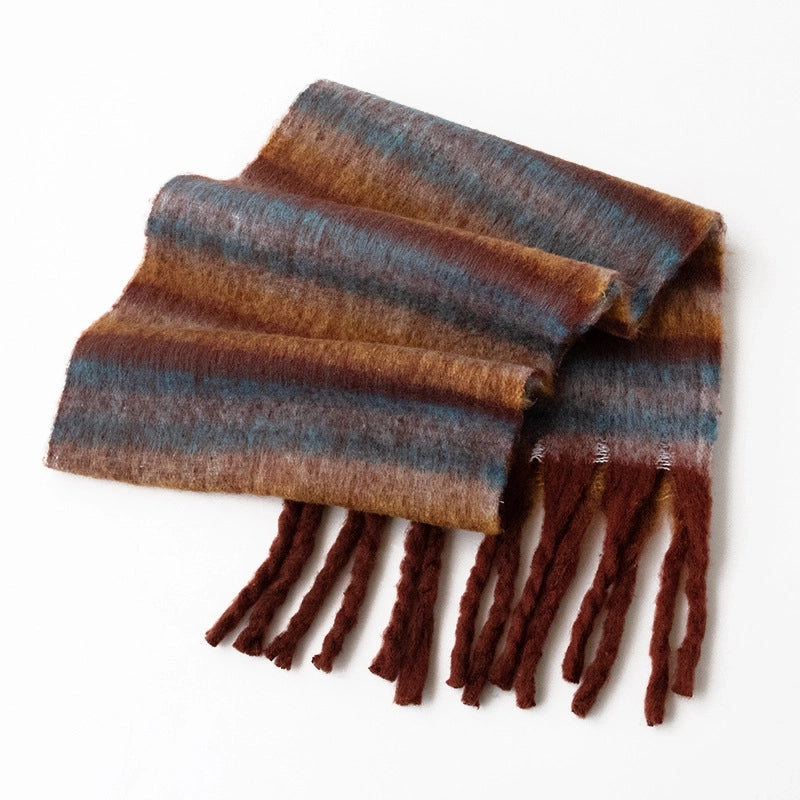 Women's Modern Style Classic Style Lattice Polyester Scarf