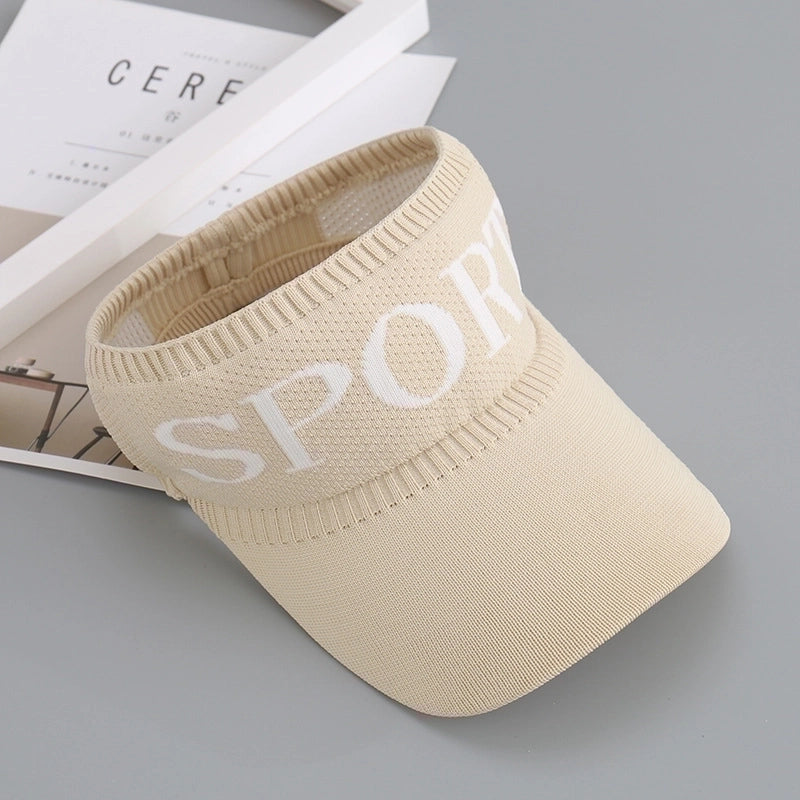 Women's Commute Letter Curved Eaves Sun Hat