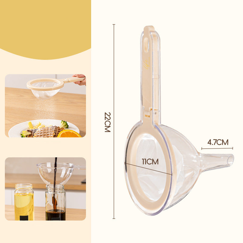 4.3-inch Multifunctional Kitchen Funnel with Strainer