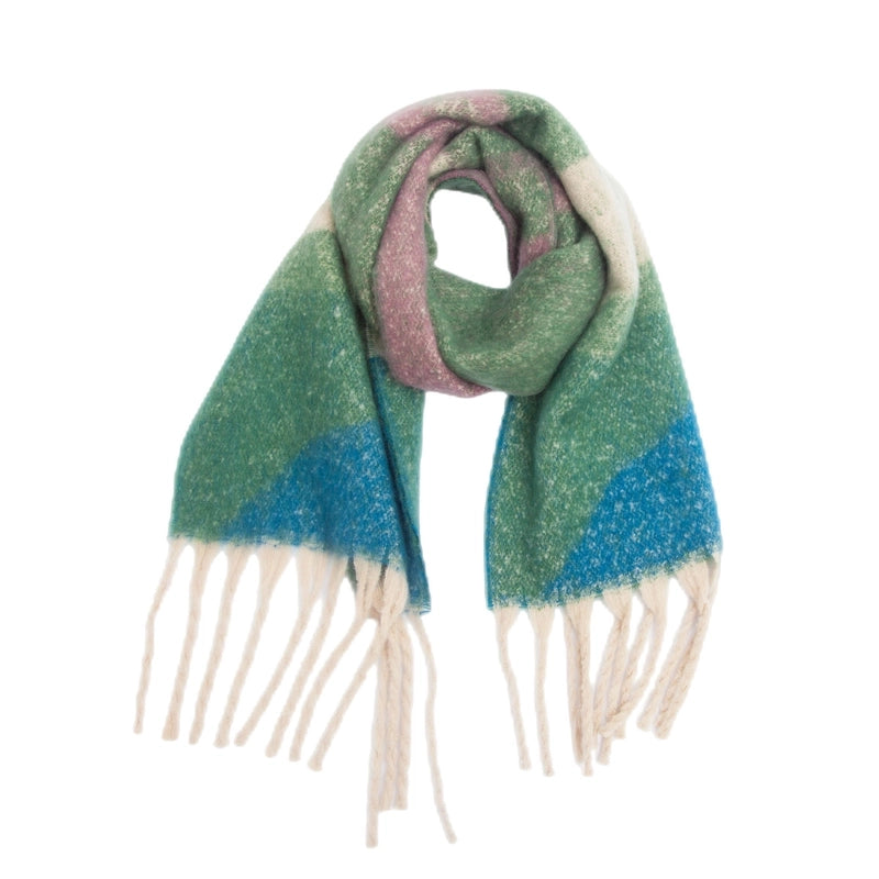Women's Elegant Basic Streetwear Color Block Polyester Scarf