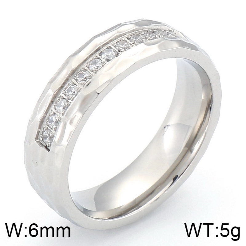 Titanium Steel 18K Gold Plated Minimalist Plating No Inlaid