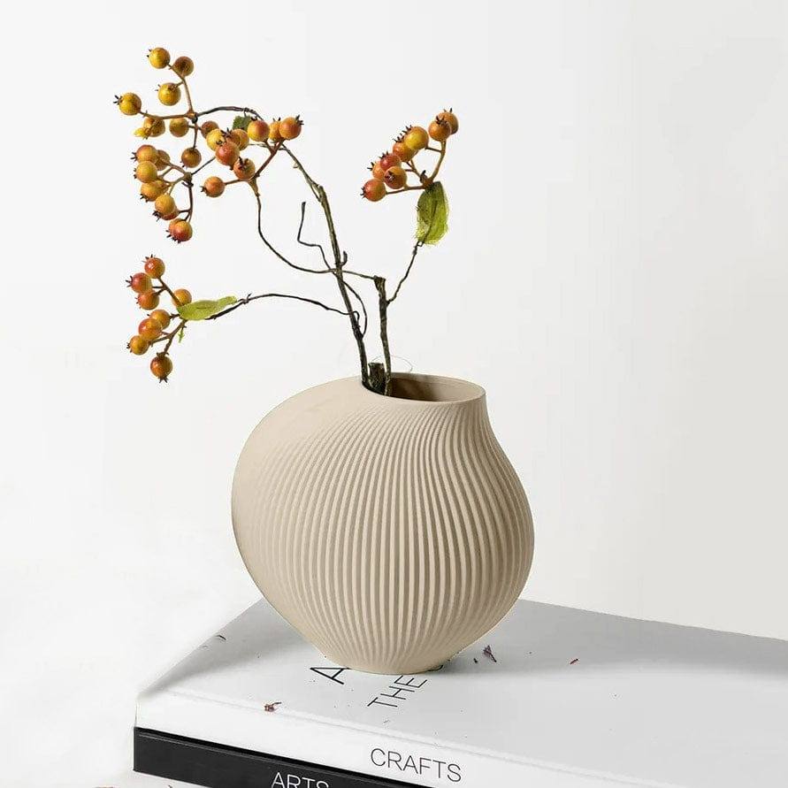 Luna Shell Vase Small - Beige