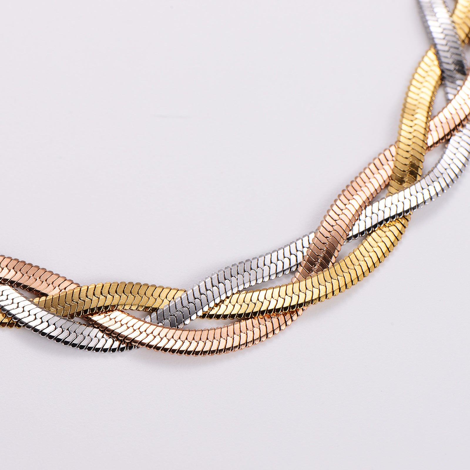 Unisex Chain Stainless Steel Electroplating Jewelry Sets