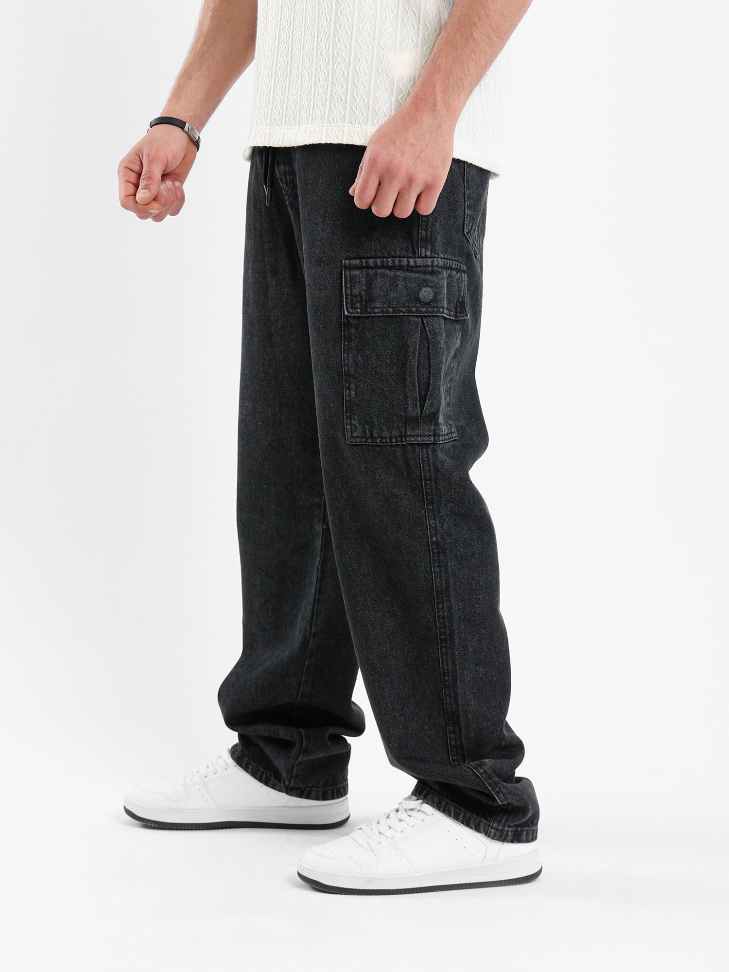 Jogger Jeans Tapered Fit with Cuffed Hem