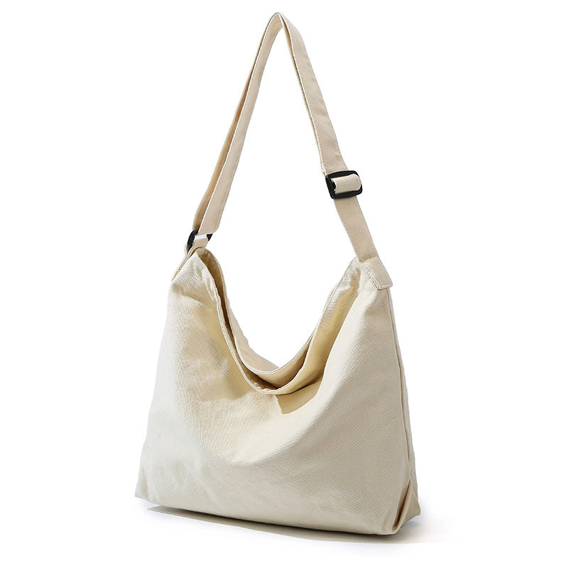Women's Medium Cloth Solid Color Basic Classic Style Square Zipper Shoulder Bag