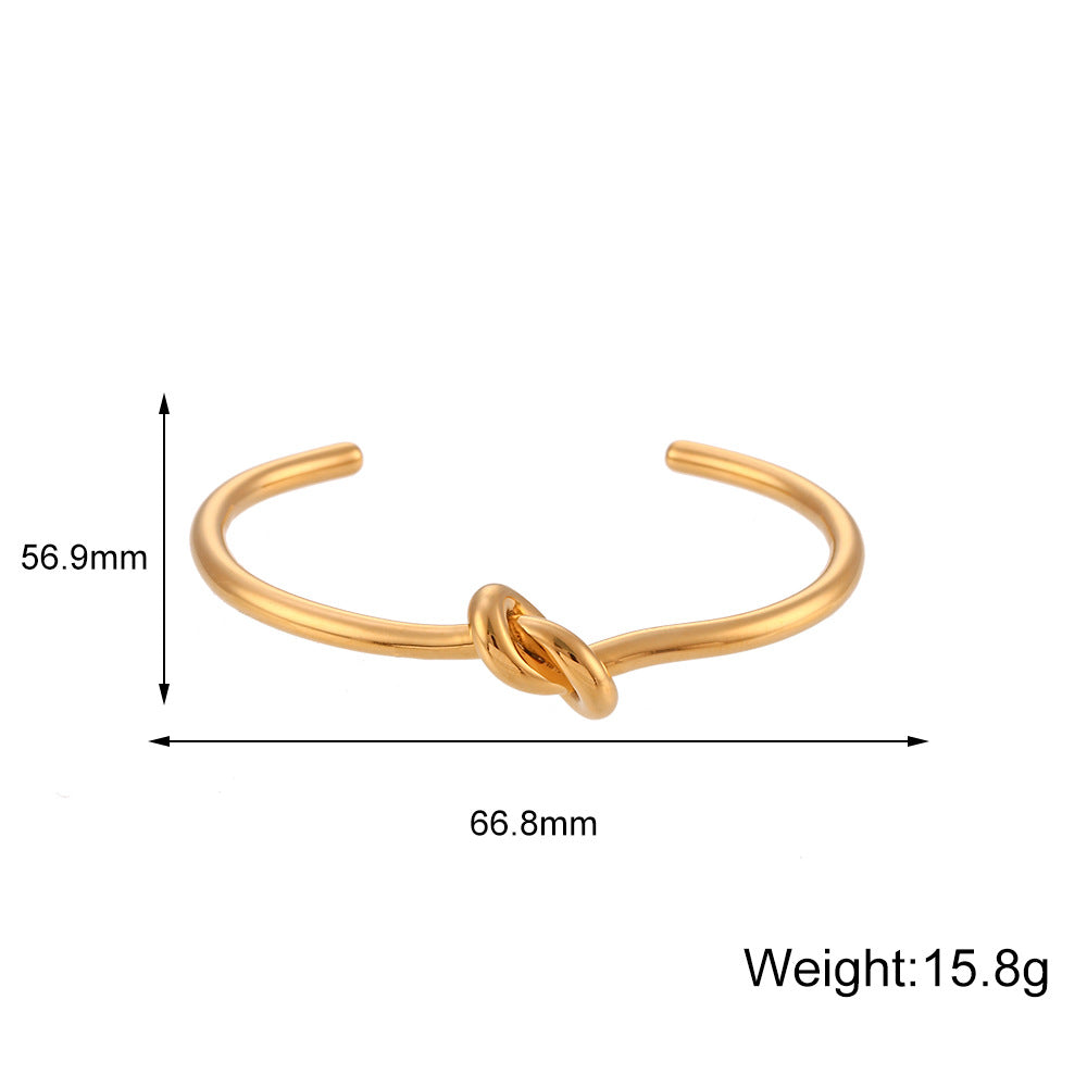 Fashion Stainless Steel 18K Gold Plated Bangles