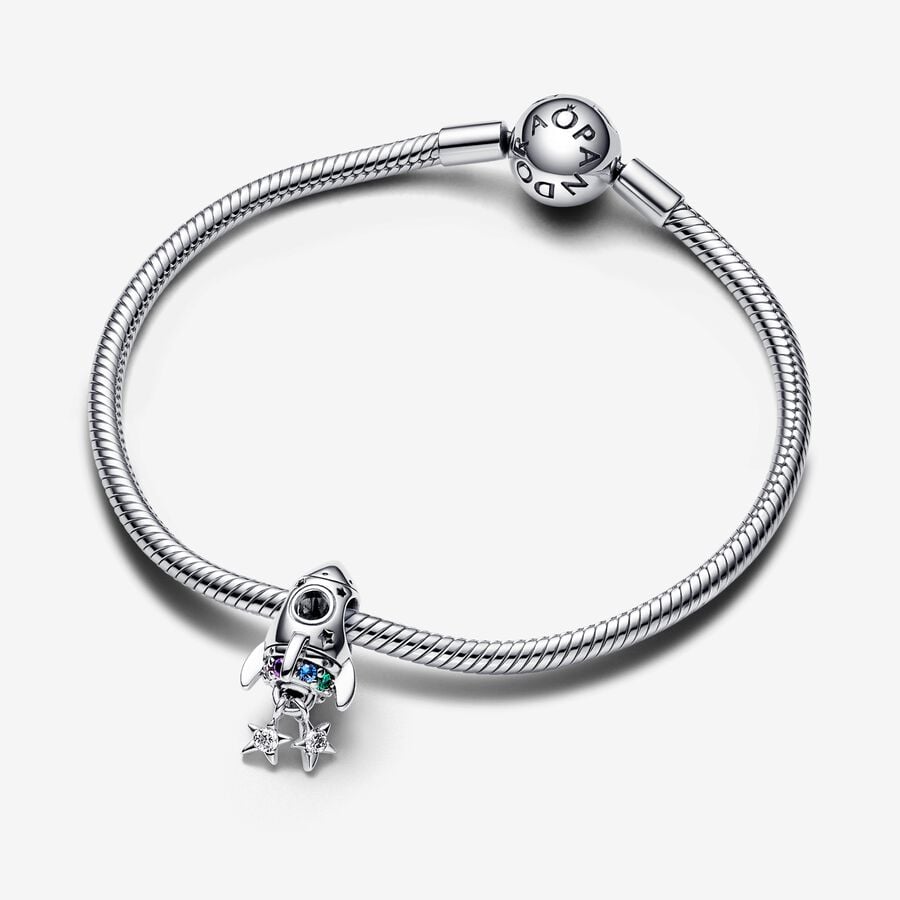 Space Love Rocket Pandora Charm