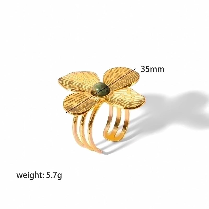 1 Pair Modern Style Flower Butterfly Ginkgo Leaf Polishing Plating 304 Stainless Steel Ear Studs