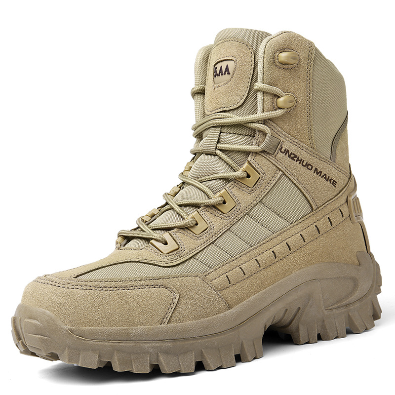 Kerstverkoop - 49% UIT - Waterdichte Outdoor Antipunctie Werk Legerlaarzen voor Mannen (Upgrade Duurzaamheid)