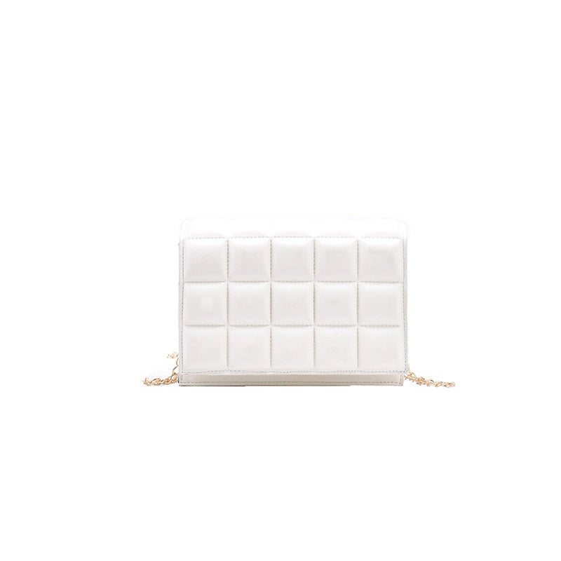 Women's Small Polyester Solid Color Streetwear Square Flip Cover Shoulder Bag