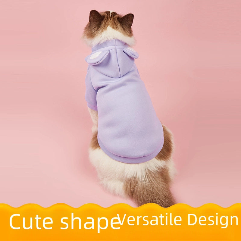Thickened Autumn/winter Pet Dog Clothes Sweatshirt Transformation Small Pet Clothes Style Imitation Shedding