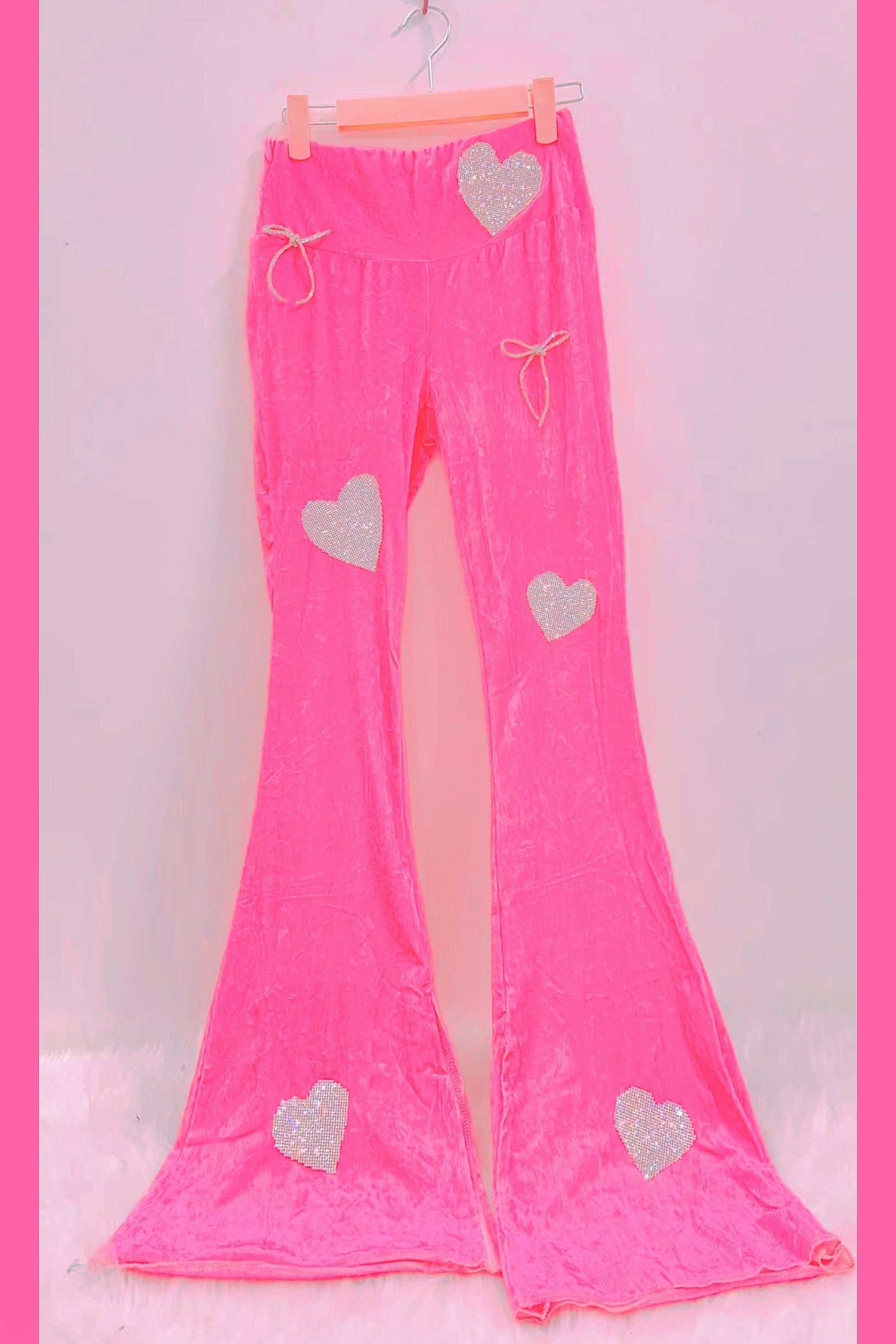 pink casual pants  KF70045