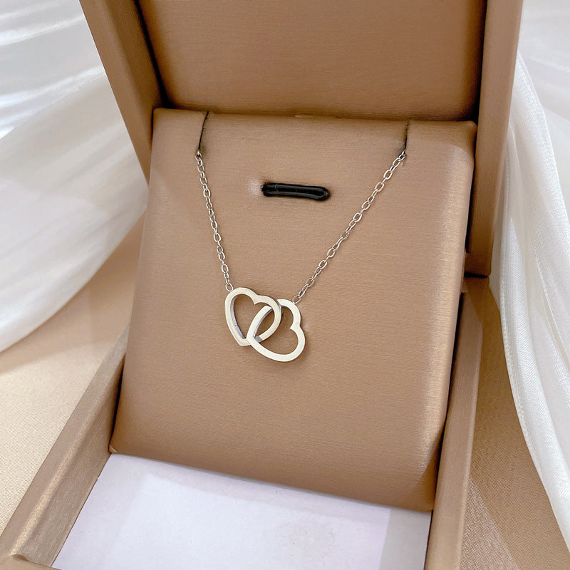 Fashion Geometric Titanium Steel Electroplating Necklaces
