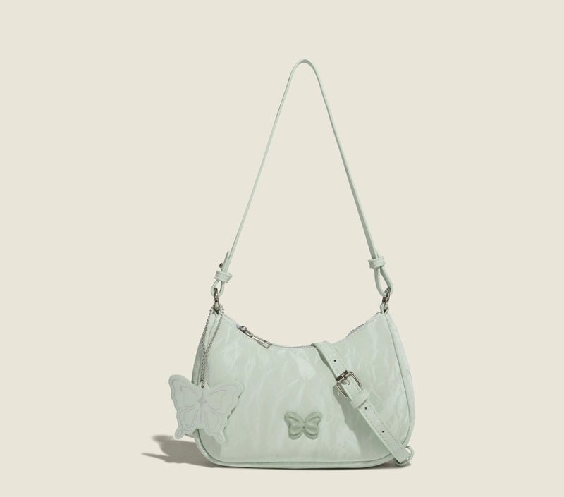 Women's Small PU Solid Color Streetwear Square Zipper Underarm Bag