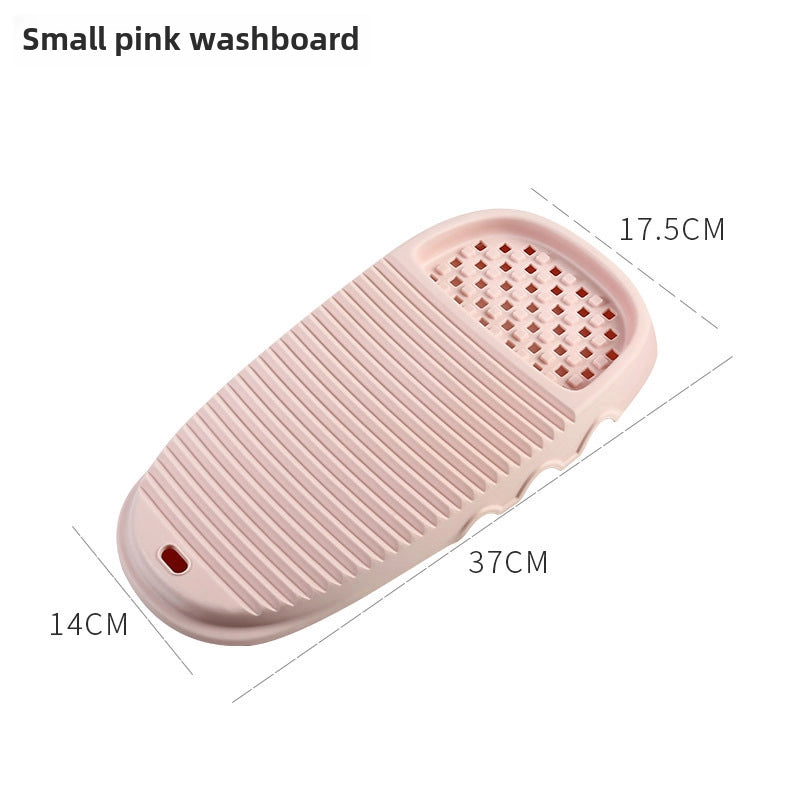 Laundry Board Dual-Use Nordic Style Large Household Thickened Plastic Soap Slot With Soap Holder Washing Clothes Mat Hand Rubbing Washing Board