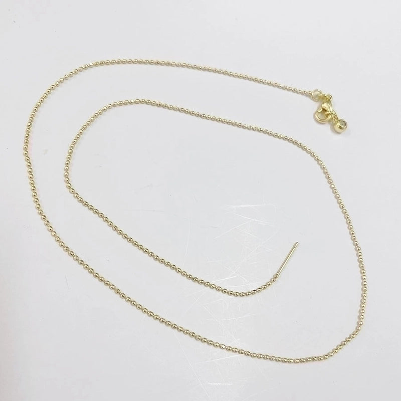 Minimalist Classic Style Solid Color Copper 18k Gold Plated 24k Gold Plated White Gold Plated Necklace In Bulk