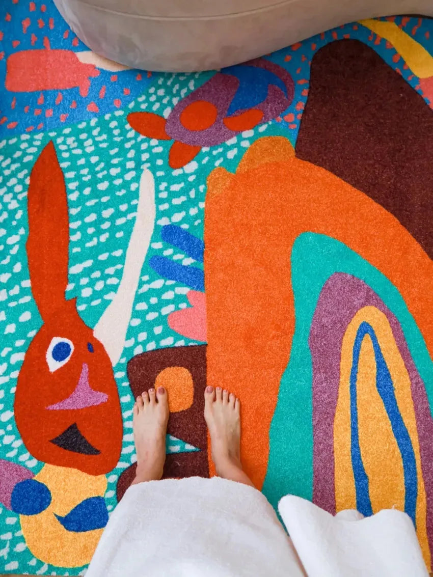 Rainbow Ears Kids Room Carpet