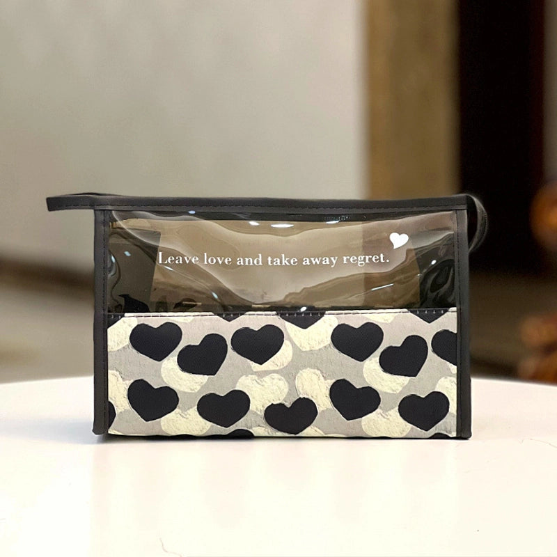 Translucent Portable Waterproof Cosmetic Bag Toiletry Bag Portable Cosmetic Bag Hand Bag For Women