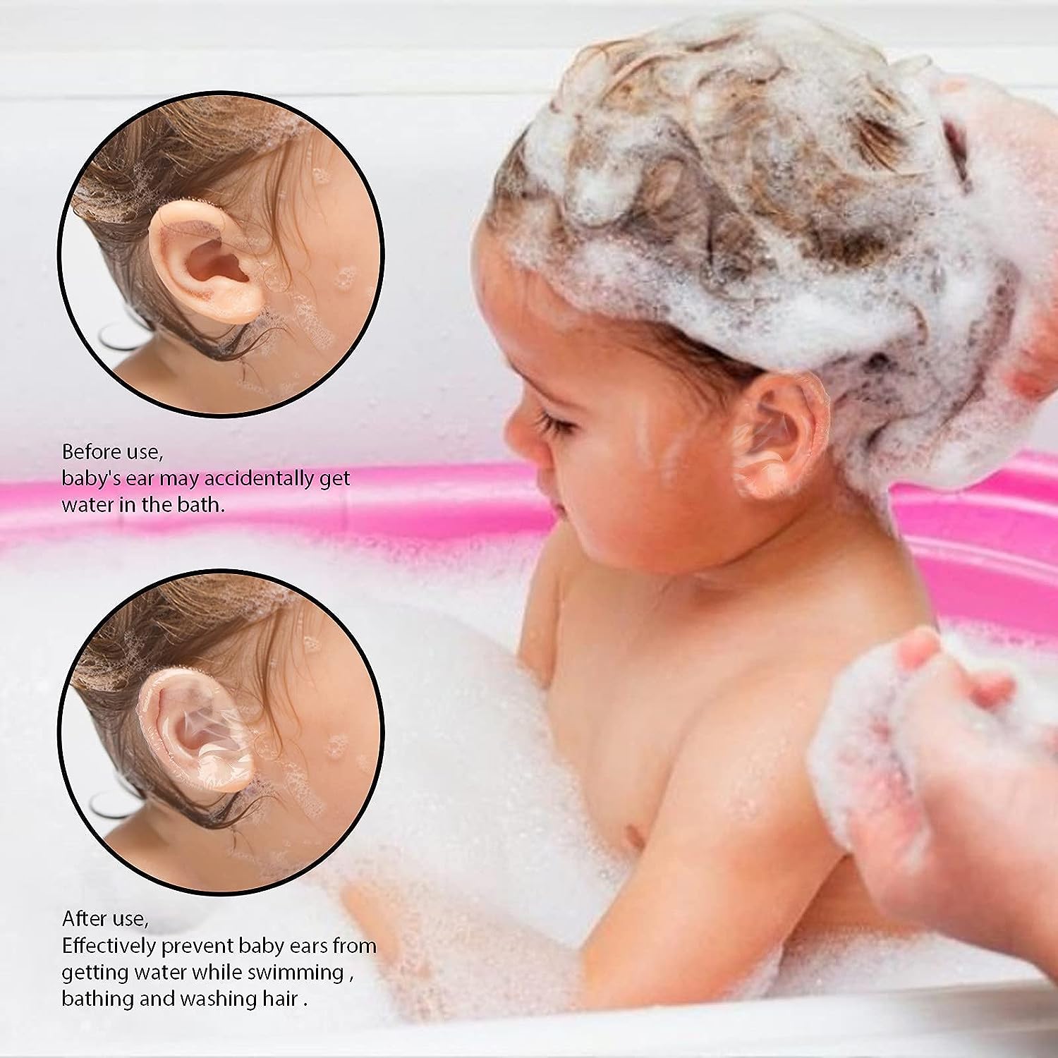 Baby Waterproof Ear Patch Stickers Ear Protector Swimming Bath Shampoo