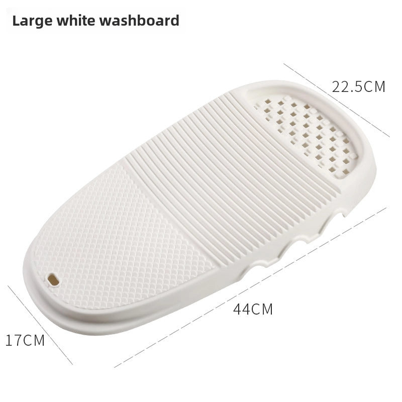 Laundry Board Dual-Use Nordic Style Large Household Thickened Plastic Soap Slot With Soap Holder Washing Clothes Mat Hand Rubbing Washing Board