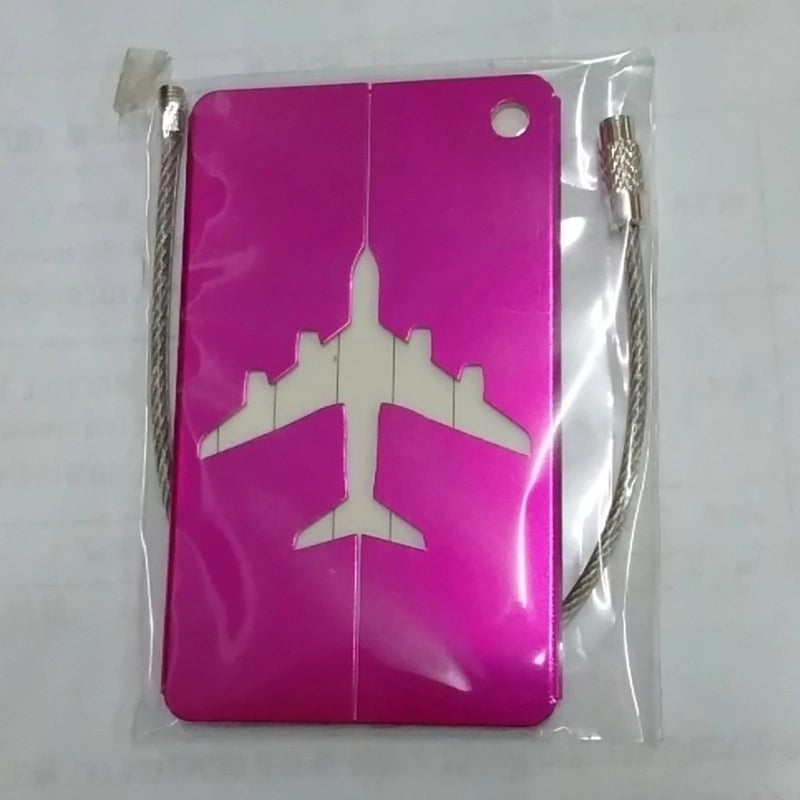 Aluminum Alloy Luggage Tag Boarding Metal Luggage Aircraft Shipping Elevator Tag Spot Factory