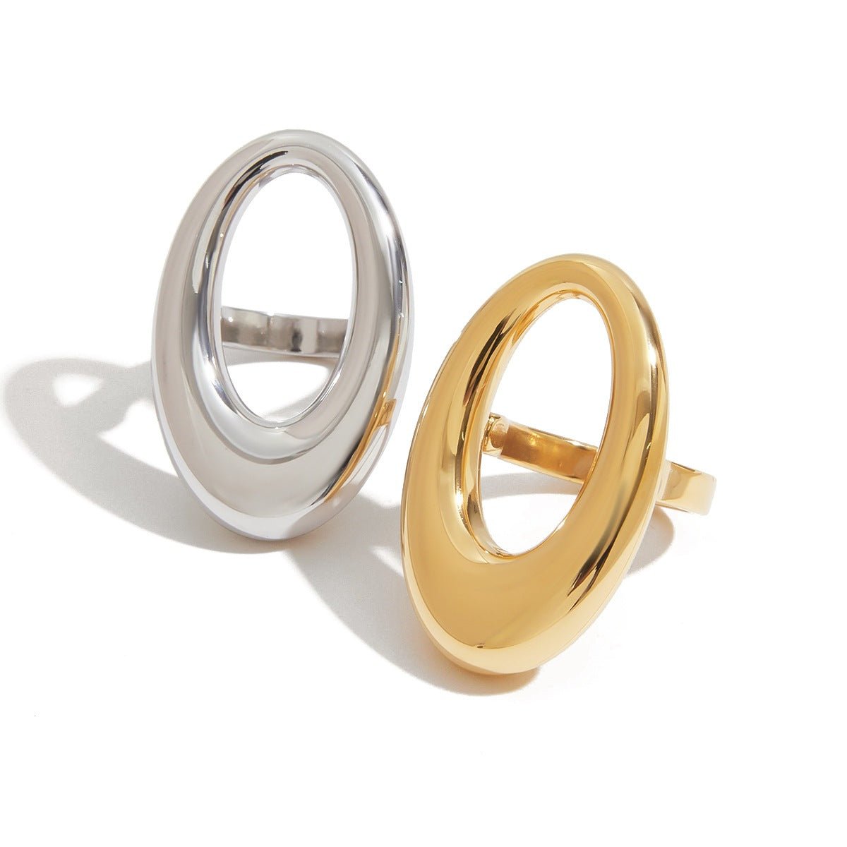 Geometric Ring Titanium Steel Jewelry Niche Design Ring Stainless Steel Ring