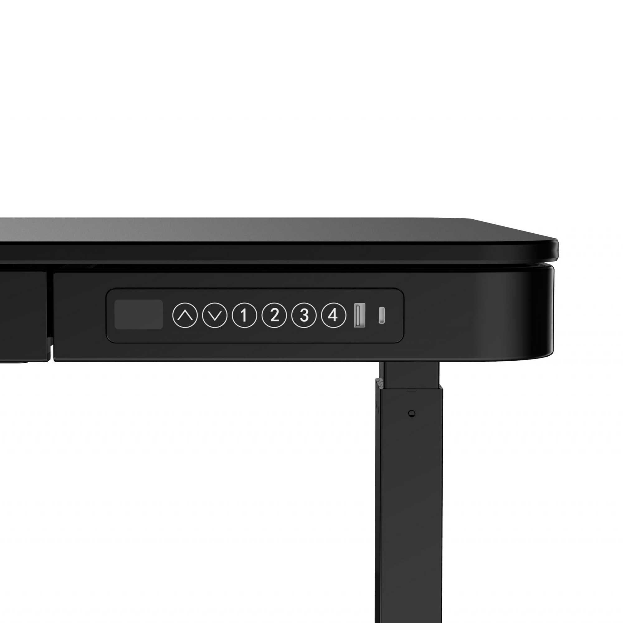 Liftek electric height adjustable desk. Black