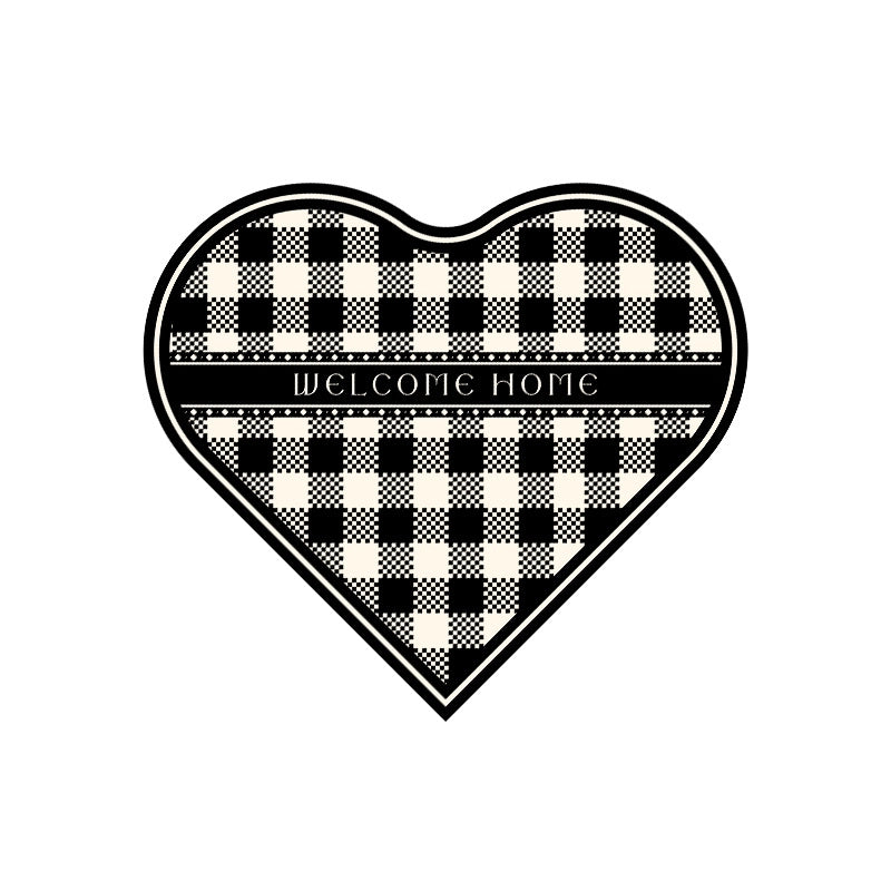Casual Elegant Pastoral Letter Heart Shape Polyester Carpet Bathing