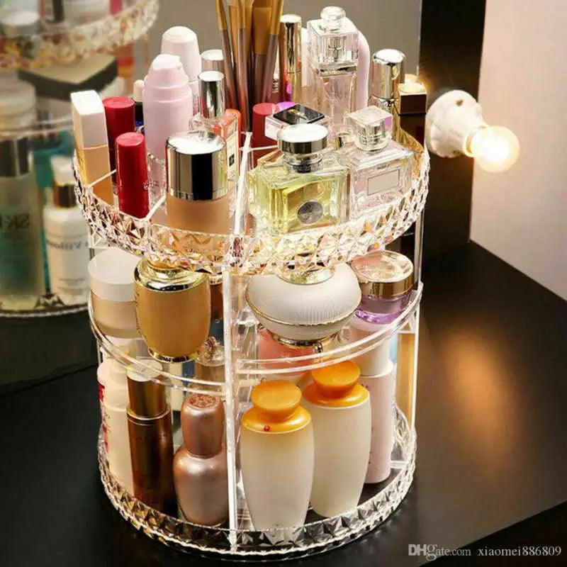 Acrylic cosmetic organizer