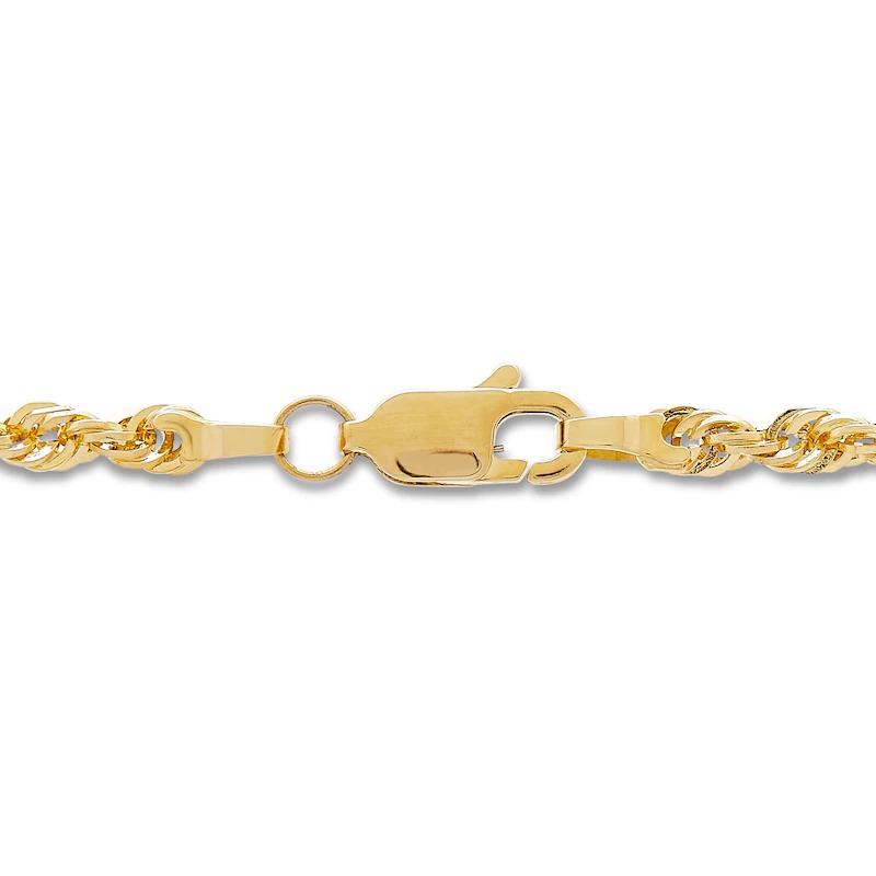 Rope Chain Solid 10K Yellow Gold 22
