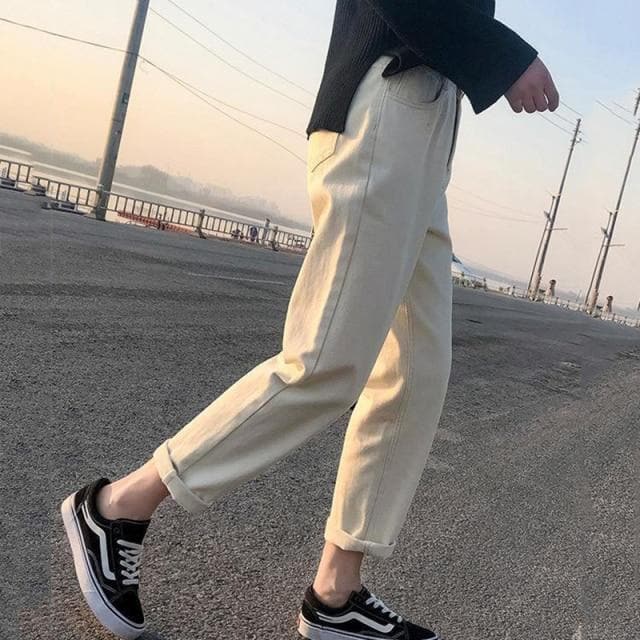 Ankle-Length Pants With Straight Cut