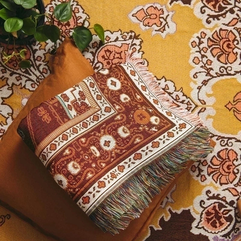 Fashion Flower Butterfly Cotton Blanket