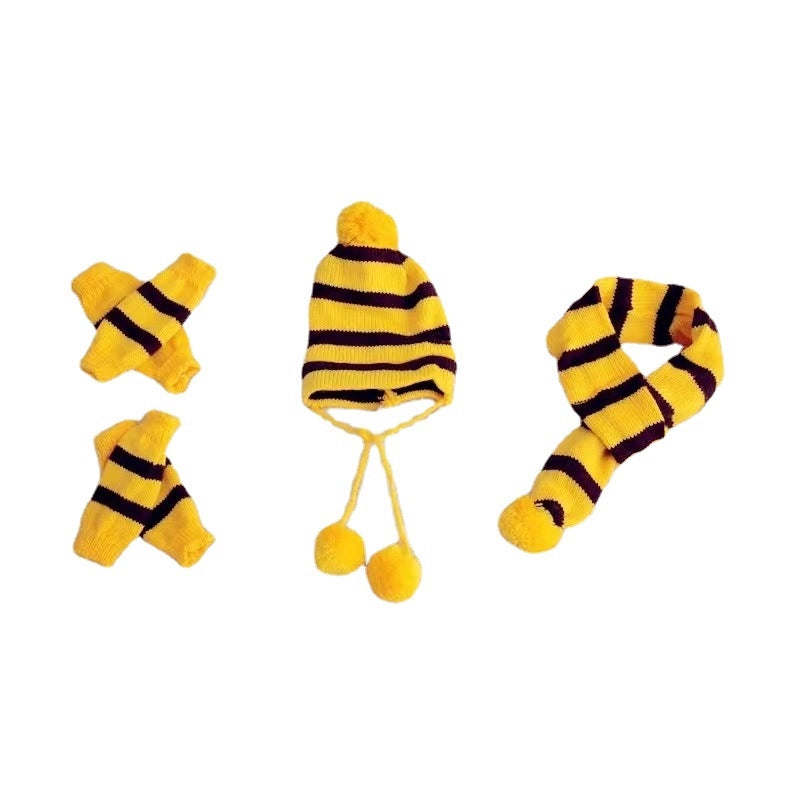 Pet Dog Hat Scarf Foot Cover Cat Dog Teddy Autumn And Winter Clothing Teddy Puppy Bomei Clothes Accessories