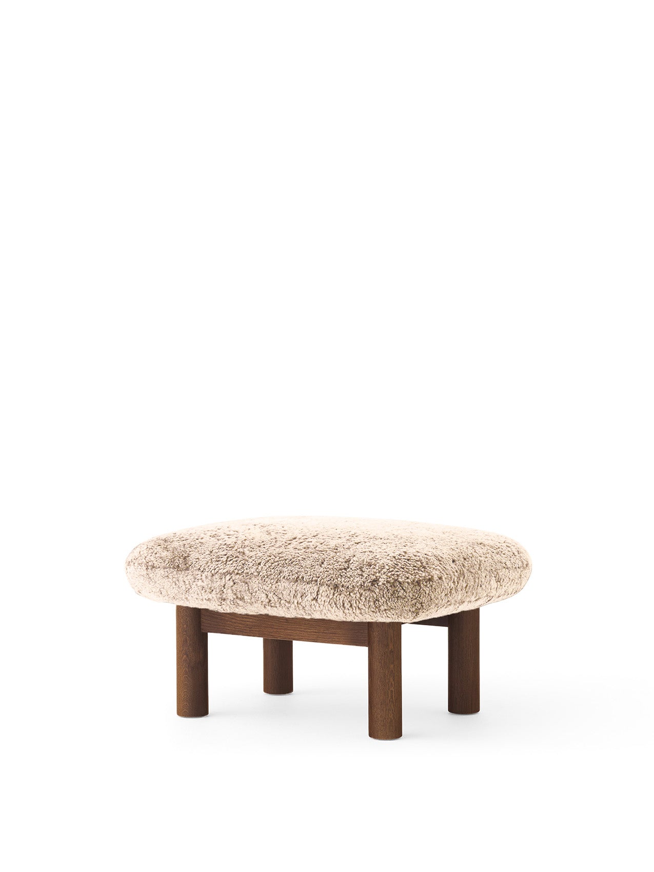 Brasilia Ottoman. Sheepskin