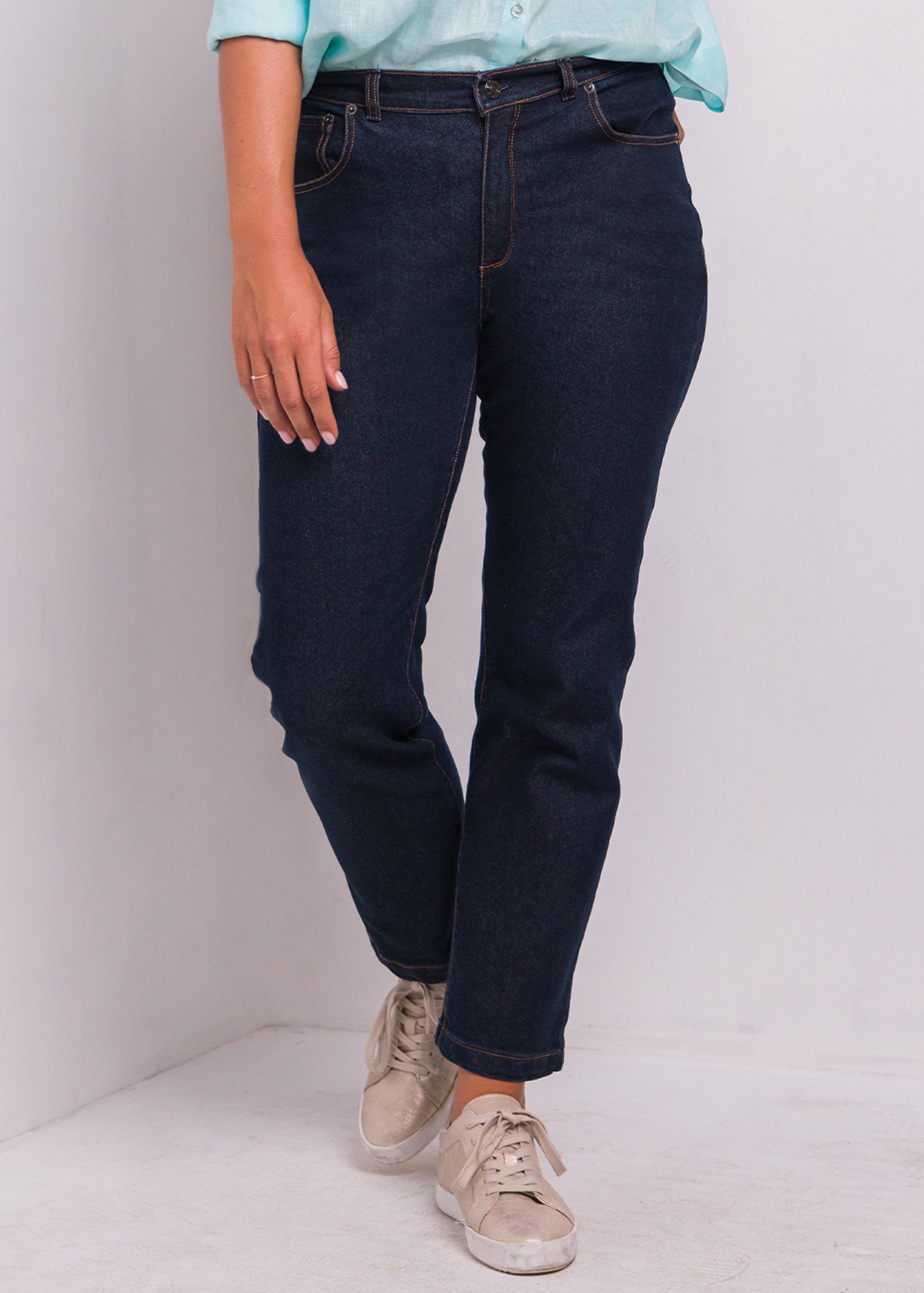 Straight Leg Denim Pant