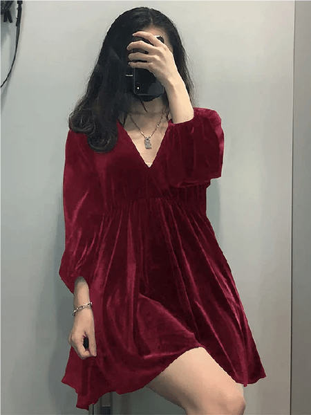 🎄🎁 Christmas Promotion 49% OFF - Portia Velvet Mini Dress