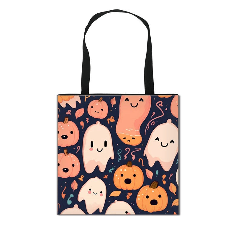 Halloween Canvas Pumpkin Cartoon Bat Cute