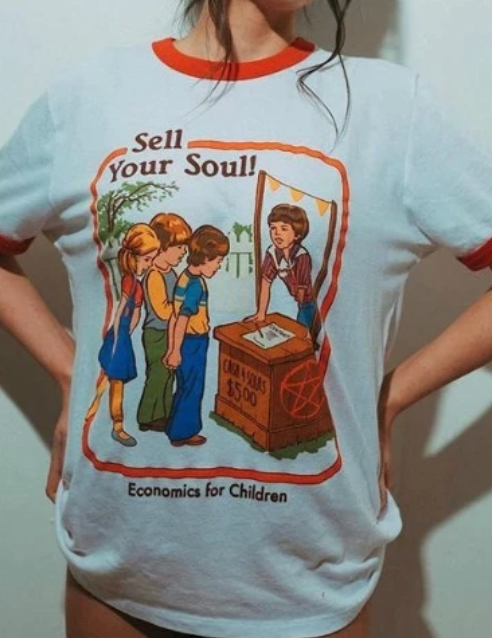 Sell Your Soul Ringer Tee