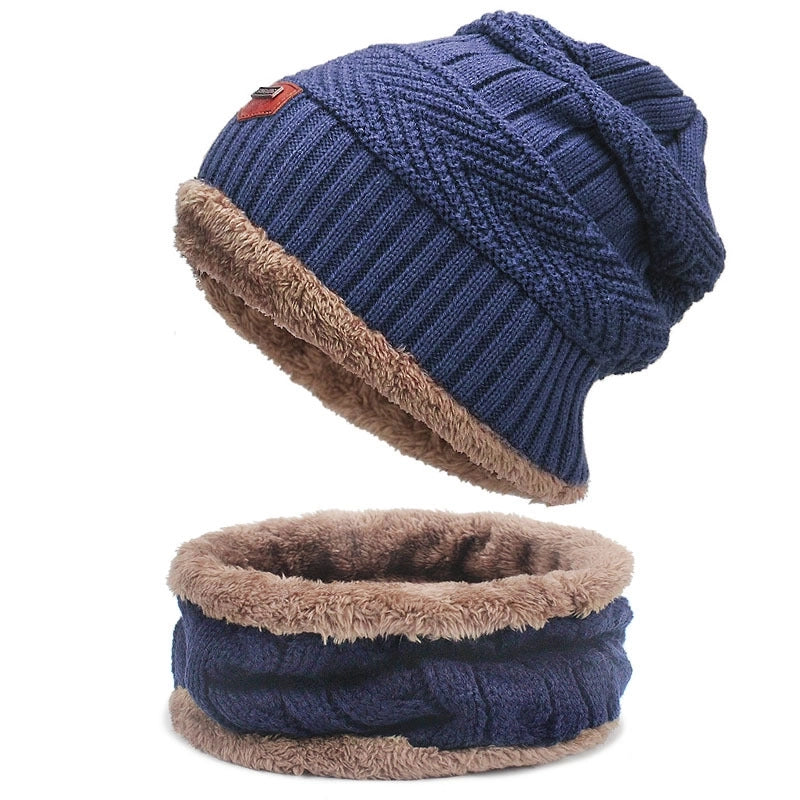 Unisex Basic Minimalist Twist Eaveless Wool Cap
