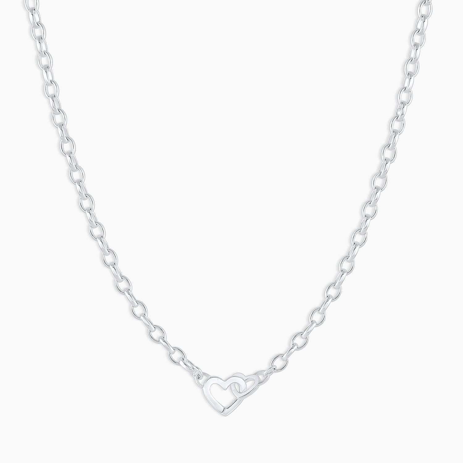 Minimalist Heart Titanium Steel Electroplating Necklaces