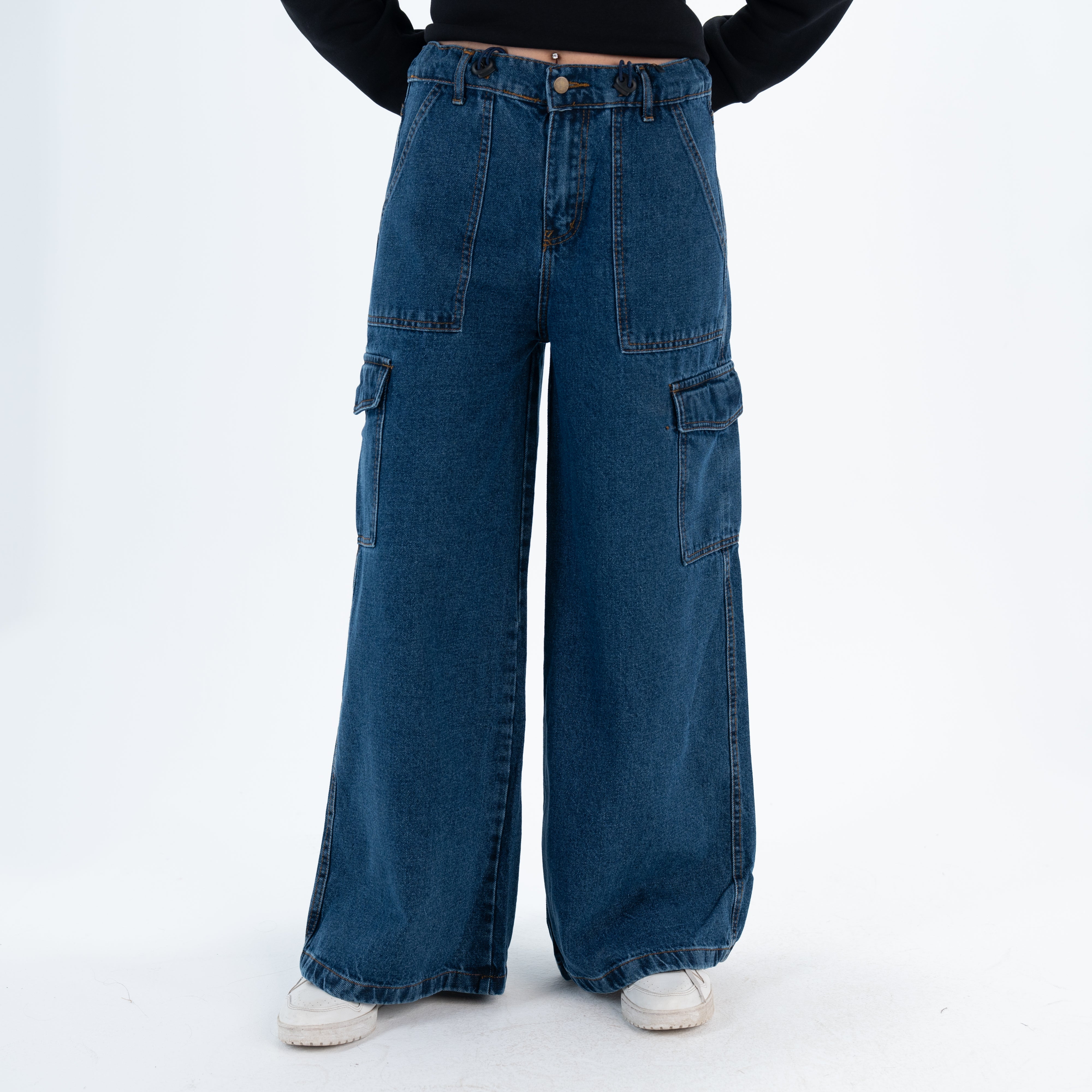 Women Wide Leg Denim Pants