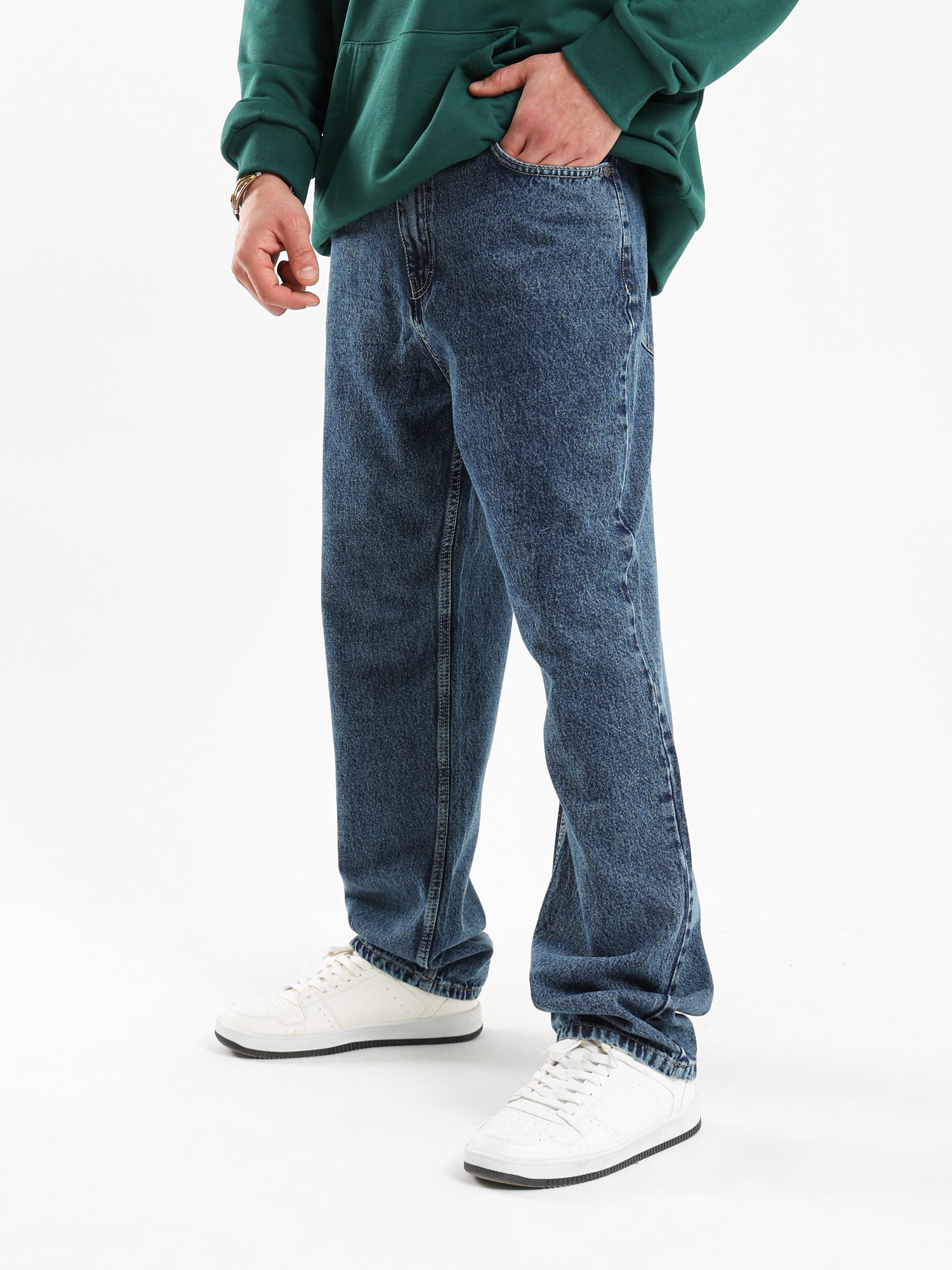 Relaxed Fit Straight Leg Jeans