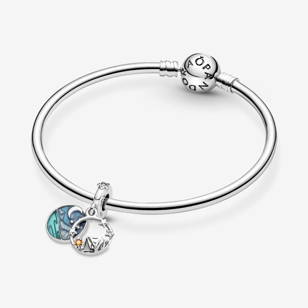 Camping Night Sky Double Dangle Pandora Charm