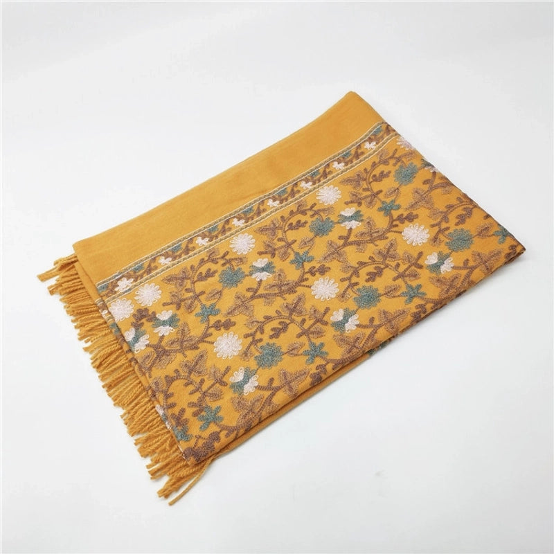 Women's Retro Ethnic Style Printing Imitation Cashmere Scarf