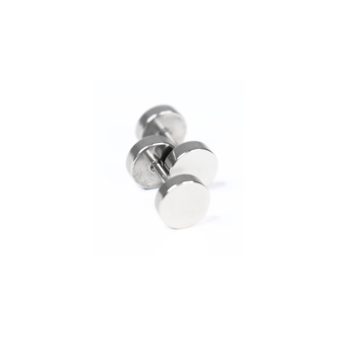 6mm Double studs - Silver